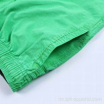 Grüne, schnell trocknende, kurze Badebekleidung für Sportler
